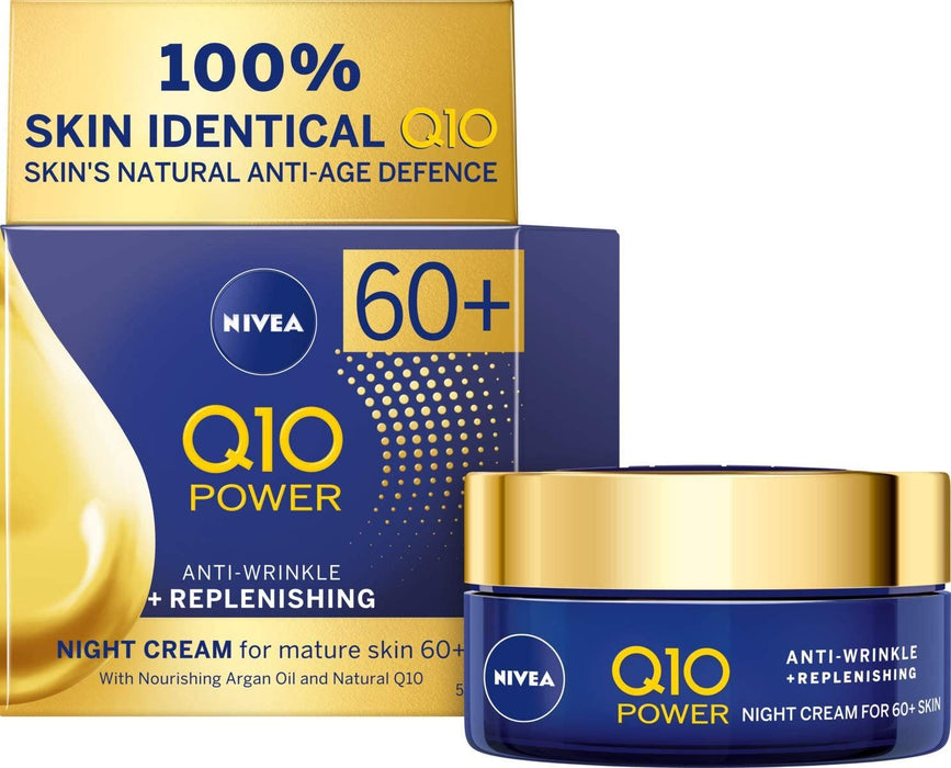 Nivea Q10 Power 60+ Skin Anti-Wrinkle & Replenishing Night Cream - 50 ml