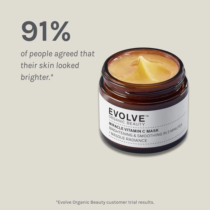 Evolve Organic Beauty Miracle Vitamin C Mask Brightening & Exfoliating 60ml
