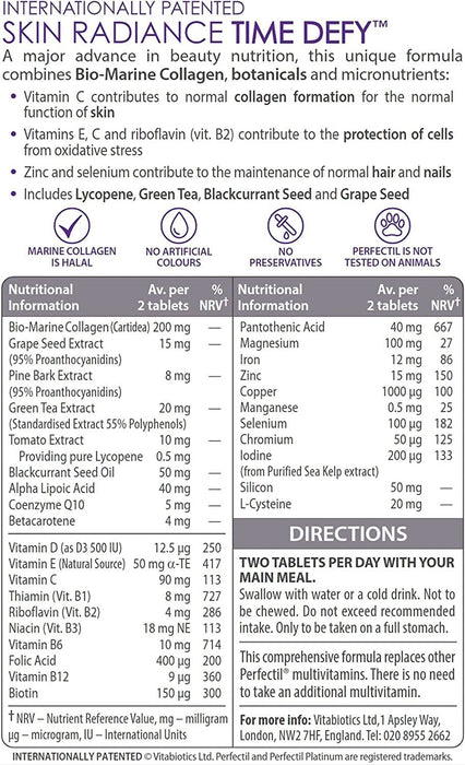 VITABIOTICS PERFECTIL PLATINUM - 30 TABLETS 3for2