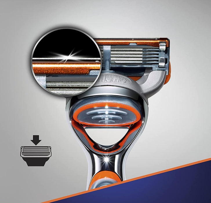 Gillette Fusion 5 Power Razor For Men With Precision Trimmer & Auto Shut Off