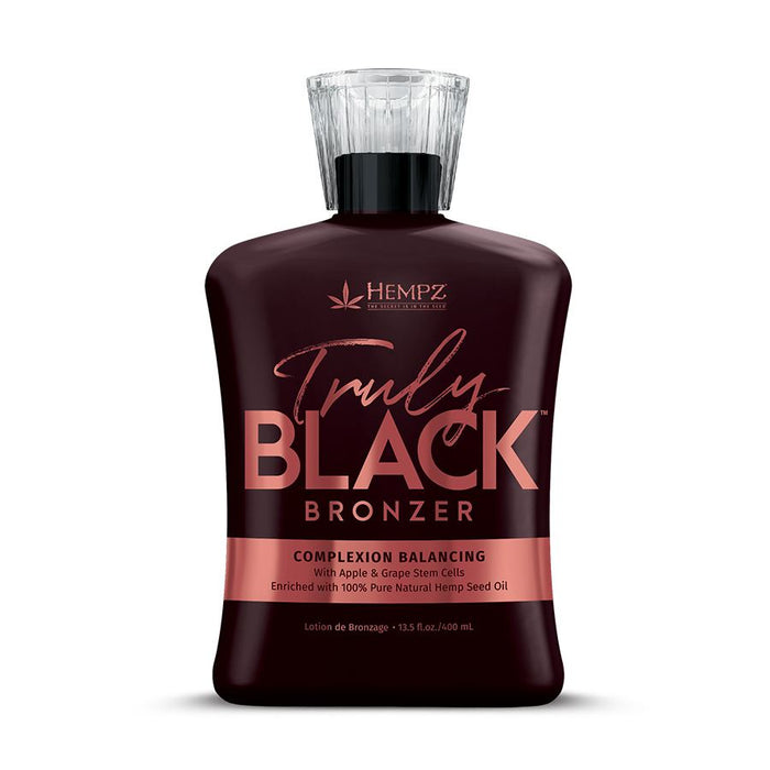 Hempz Truly Black Bronzer Tanning Lotion Extremely Dark Bronze Colour