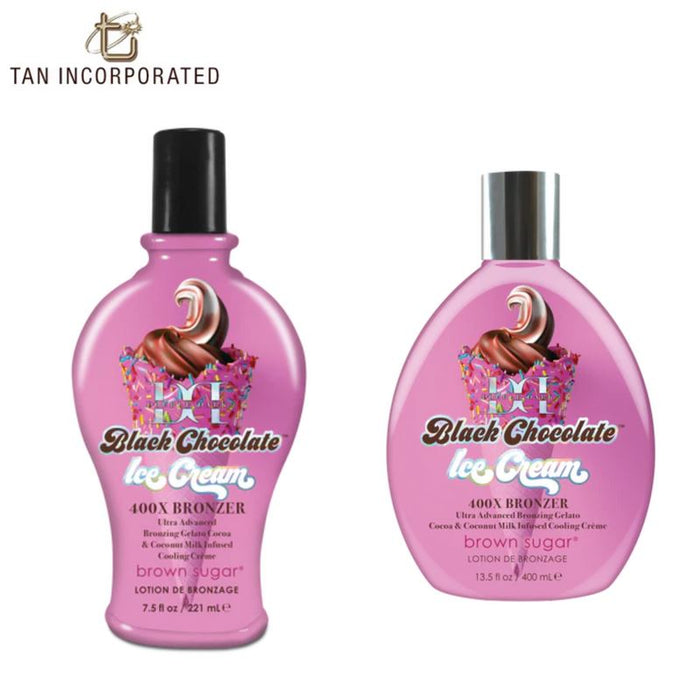 Tan Incorporated Double Dark Black Chocolate Ice Cream Bronzer Sun Tan Lotion