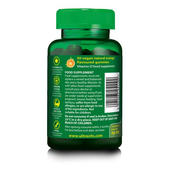 Vitabiotics Ultra Vitamin D Gummies 50