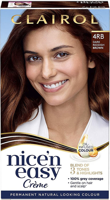 Clairol Nice n Easy Permanent Hair Dye, 4RB Dark Reddish Brown