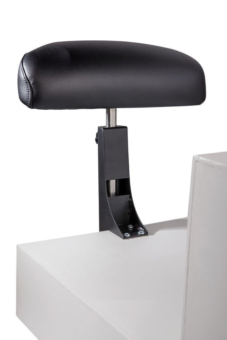 Belava Mounting Pedicure Foot Rest Black – Adjustable Salon Pedicure Footrest