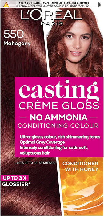 L'Oreal Casting Creme Gloss Semi-Permanent Hair Colour Dye - 550 Mahogany