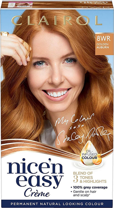 Clairol Nice n Easy Permanent Hair Dye 8WR Golden Auburn