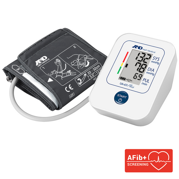A&D UA-611Plus Upper Arm Blood Pressure Monitor AFib+ Clinically Validated