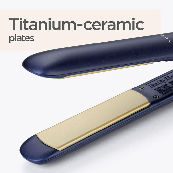 BaByliss Midnight Luxe 235 Hair Straightener - Ceramic Plates Styling Tool