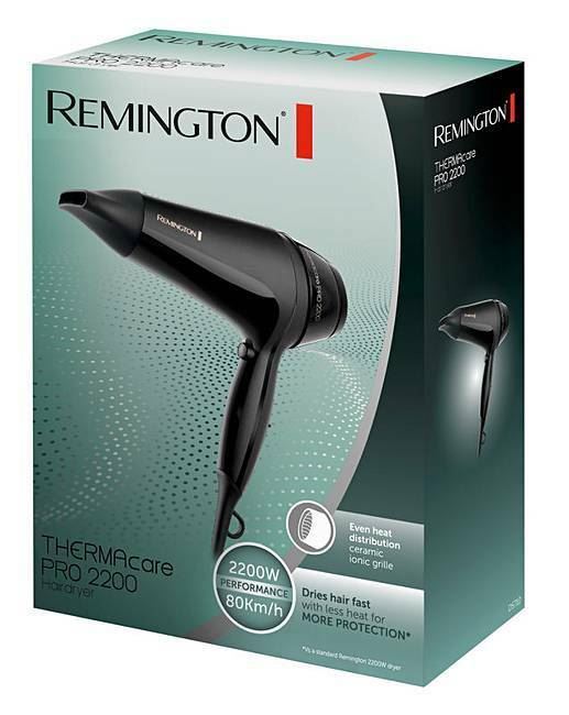 Remington D5710 Thermacare Pro Hair Dryer 2200W - Ceramic Ionic Grille