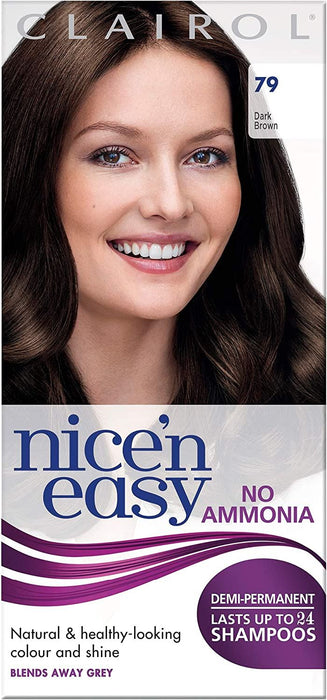 Clairol Nice & Easy Hair Colour Dye No Ammonia - 79 Dark Brown