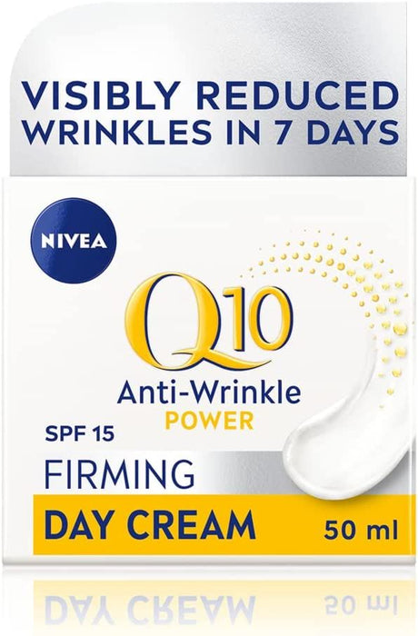 Nivea Q10 Power Anti-Wrinkle + Firming Day Cream With SPF15 - 50 ml