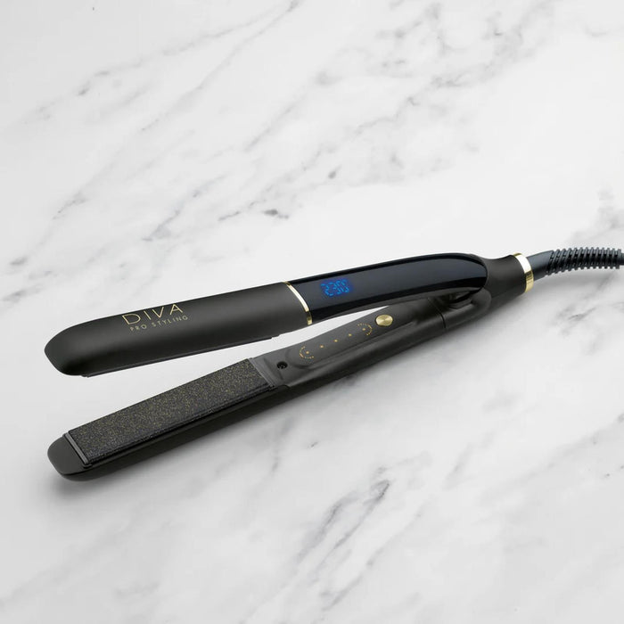 Diva Pro Precious Metals Gold Dust Hair Straightener Ceramic Plates Frizz Control