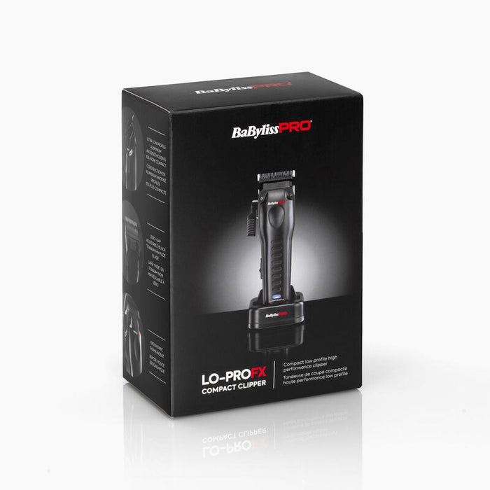 BaByliss Pro Compact Lo-Pro FX Hair Clipper Titanium Blade Cordless USB-C Charging