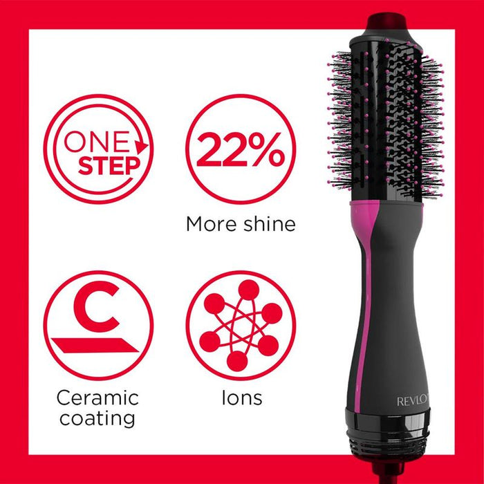 Revlon One Step Hair Dryer And Volumiser Ionic Technology Black