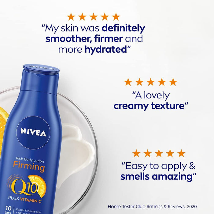 Nivea Q10 Plus Rich Firming 48hr Body Moisturiser Lotion Vitamin C - 250ml