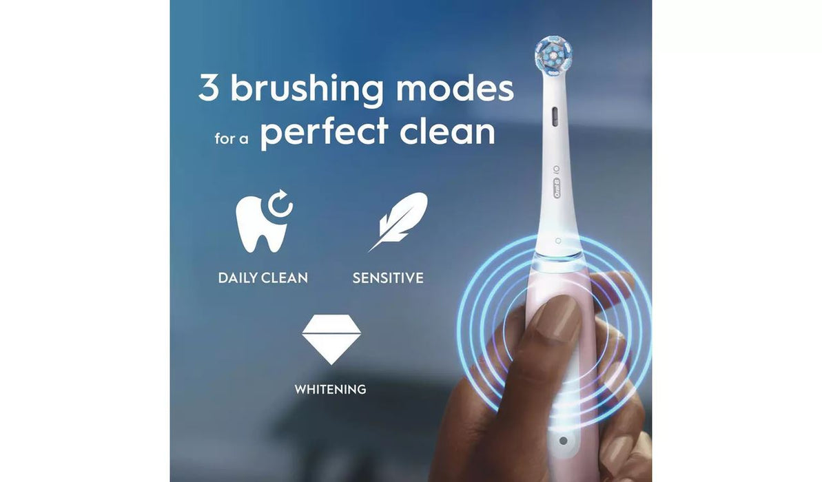 Oral-B iO 3 Electric Toothbrush With Smart Pressure Sensor - Pink