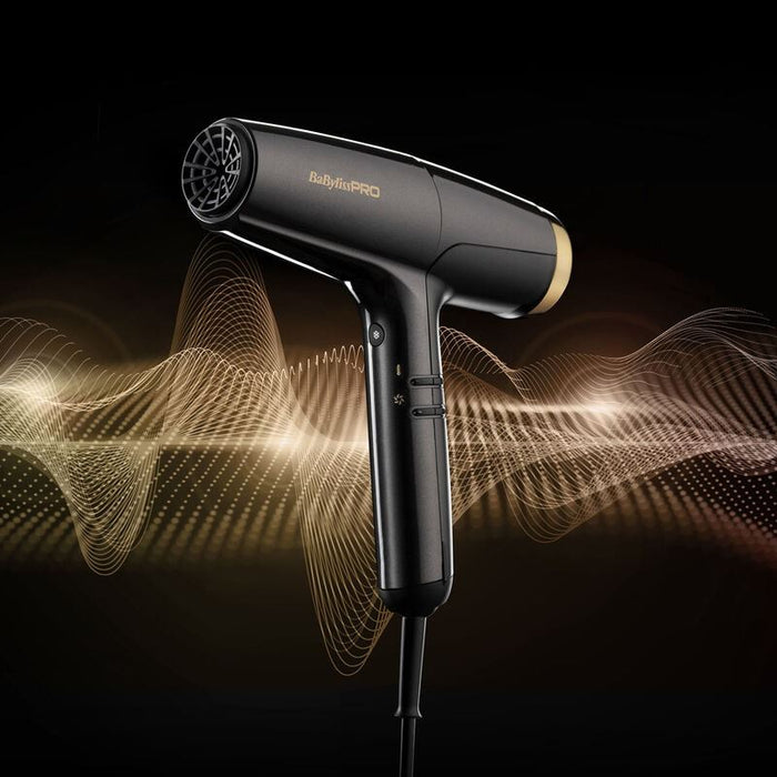 Babyliss Pro Falco Italian High Speed Pro Dryer (Grey/Gold)