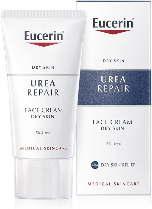 Eucerin Urea Replenishing Face Cream Day 5% For Dry Rough Face - 50ml