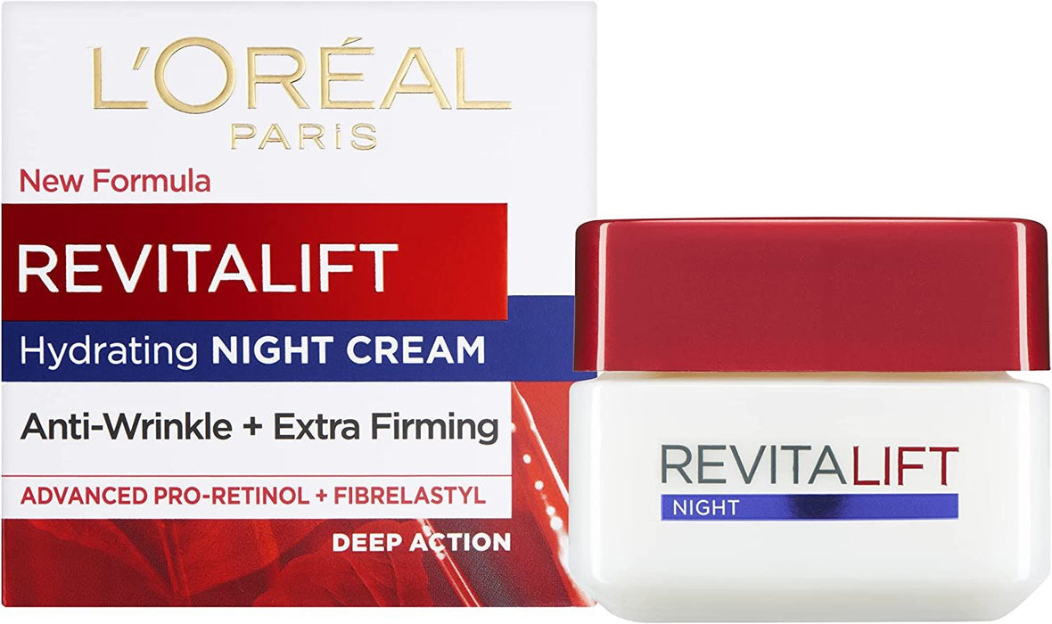 L'oreal Paris Revitalift Night Cream Anti Wrinkle Face Moisturiser - 50ml
