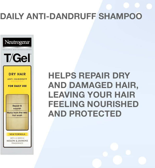 Neutrogena T/Gel Therapeautic Dandruff Shampoo For Dry Hair 250ml x 3