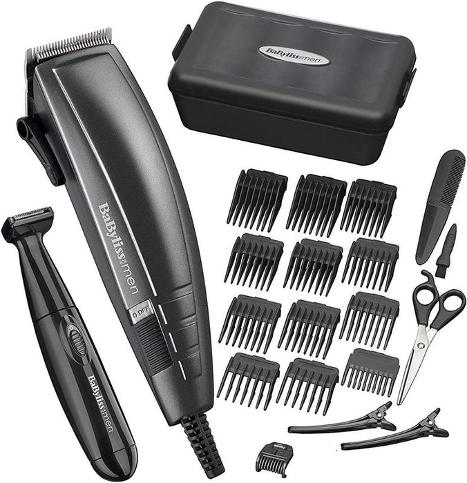 BaByliss 7447BU Pro Hair Cutting Kit High Torque Motor Multi Combs