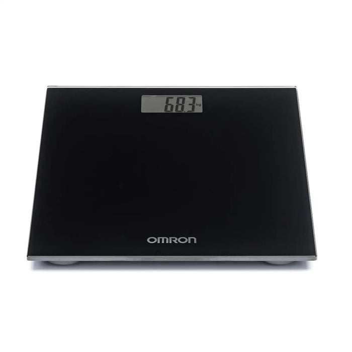 Omron HN289 Midnight Black Weighing Scales - Auto On/Off & Easy Read Display