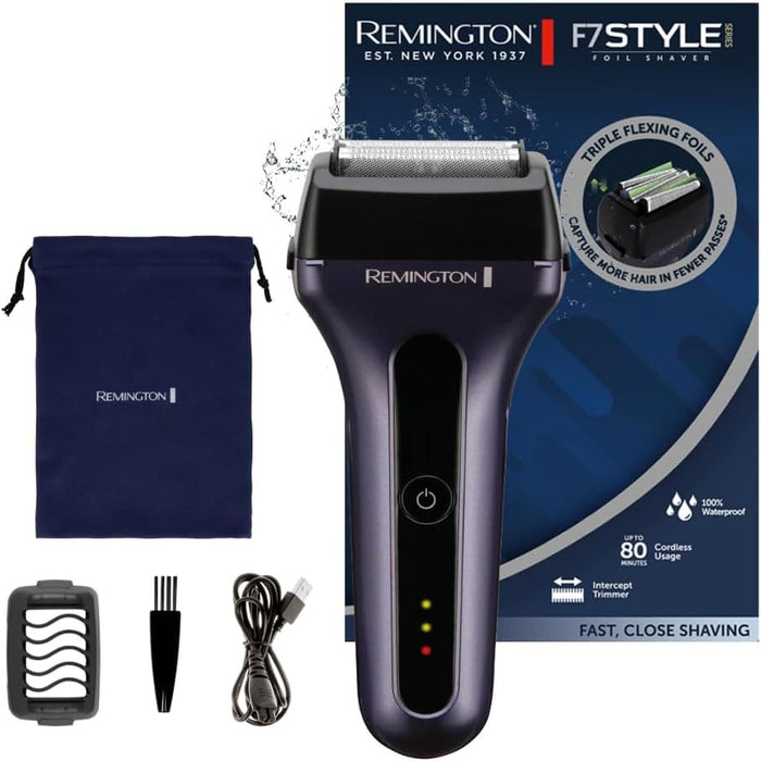 Remington F7 Style Foil Shaver Triple Flex Foils Intercept Trimmer & Wet Dry