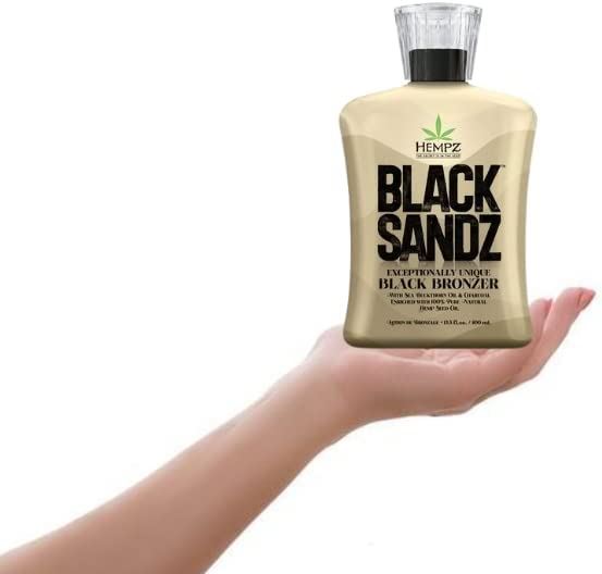 Hempz Black Sandz Tanning Lotion Exceptionally Unique Black Bronzer