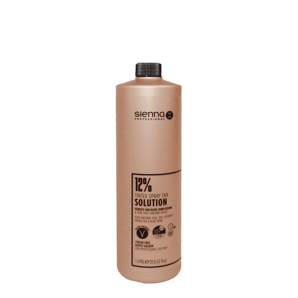 Sienna X Pro Tanning 12% Solution Streak Free Spray Tan Lotion 1 Litre