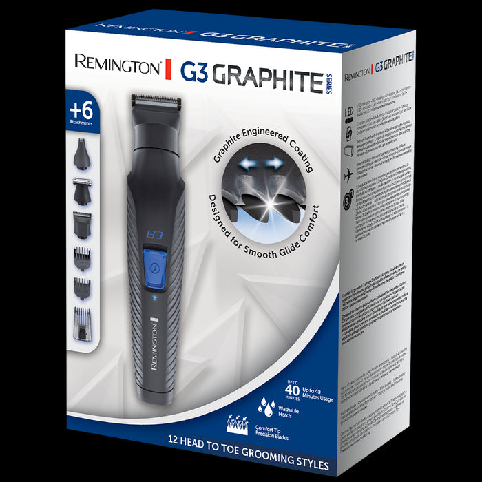 Remington G3 Graphite Series Hair Beard Trimmer Multi Grooming Kit