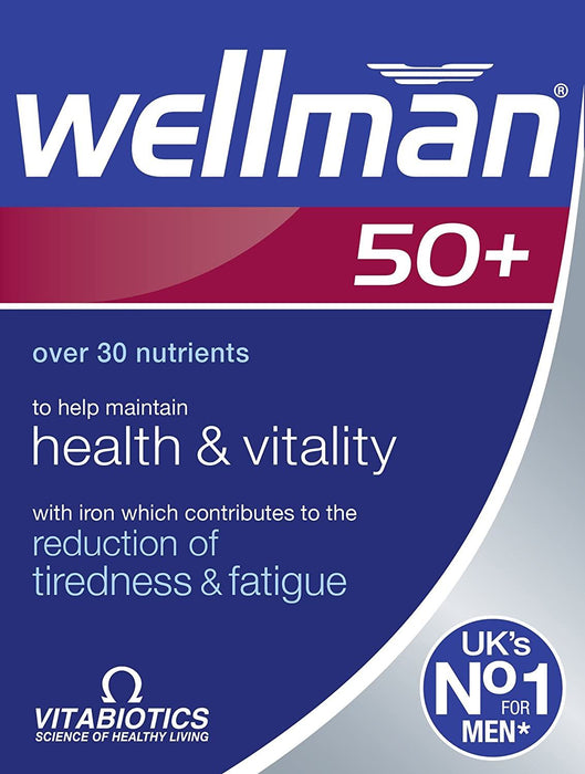 VITABIOTICS WELLMAN 50+ - 30 TABLETS 3for2