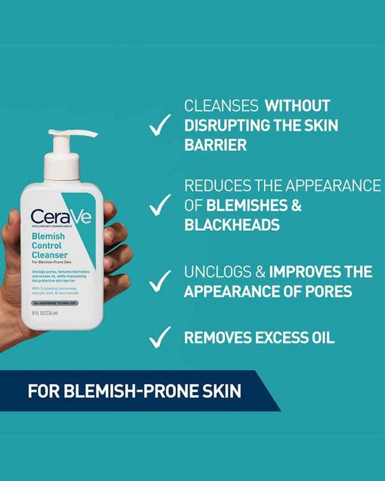 CeraVe Blemish Control Cleanser For Blemish Prone Skin 236ml