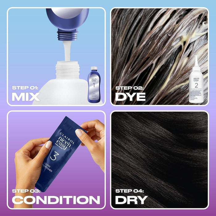 Clairol Nice’n Easy Tone + Gloss Black 200/83 Hair Colour & Shine Treatment