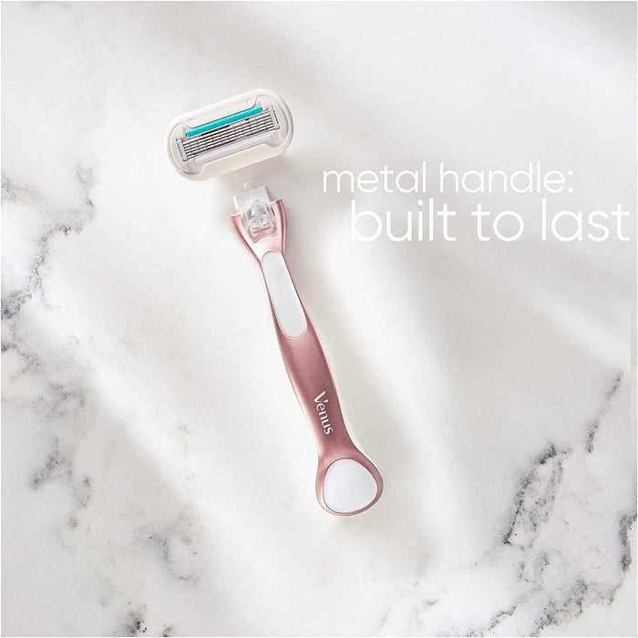Gillette Venus WDeluxe Smooth Sensitive Rose Gold Womens Razor