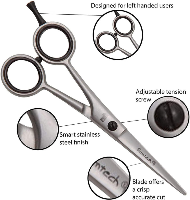Glamtech One Ergo Hairdressing Lefty Scissors Stainless Steel - 6 inch