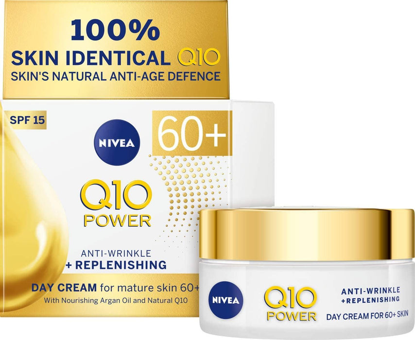 NIVEA Q10 Power 60+ Anti-Wrinkle Face Cream Moisturiser 50ml