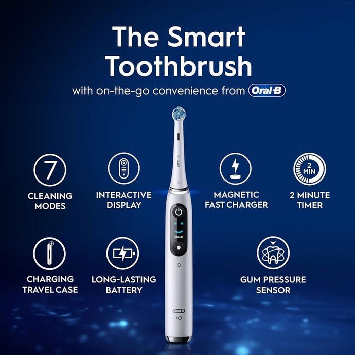 Oral-B iO 9 Electric Toothbrush Advanced Technology - White Alabaster