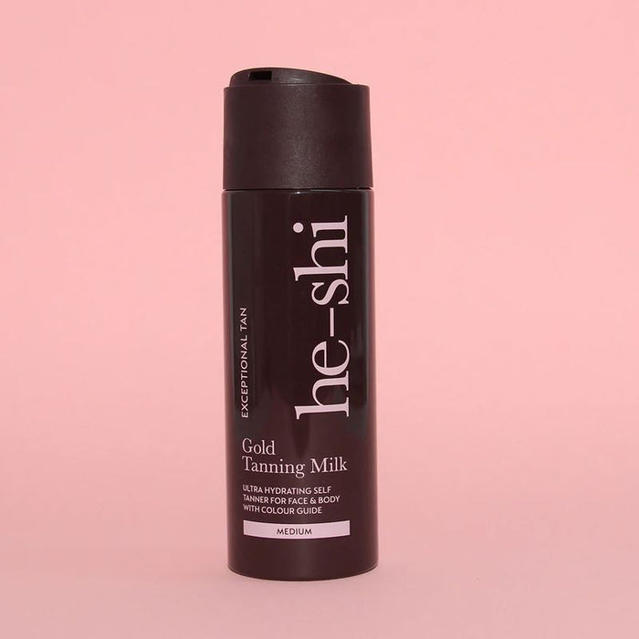 He-Shi Gold Tanning Smooth Texture Fake Tan Milk 200ml Medium