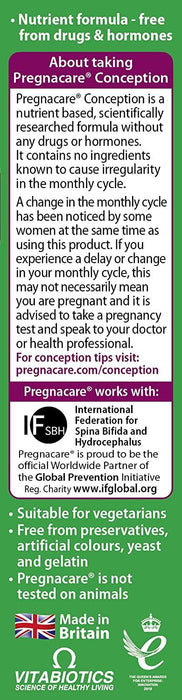 VITABIOTICS PREGNACARE CONCEPTION 30 TABLETS 3for2