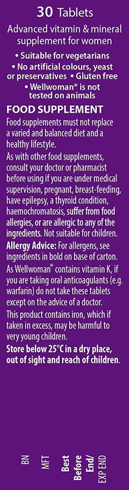 VITABIOTICS WELLWOMAN SPORT & FITNESS - 30 TABLETS 3for2