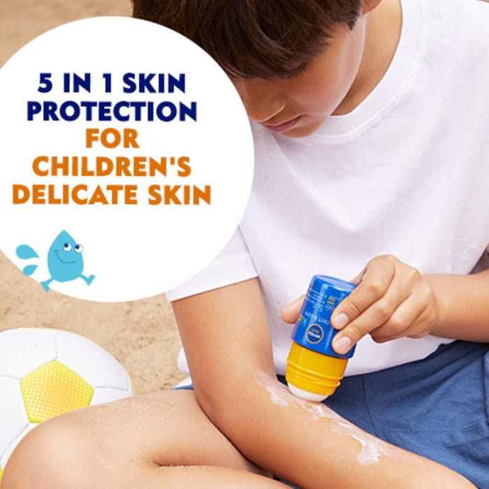 Nivea Sun Kids Protect & Play Roll-On Sunscreen SPF 50+ Lotion 50ml
