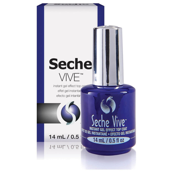 Seche Vive Instant Gel Effect Nail Top Coat - 14ml