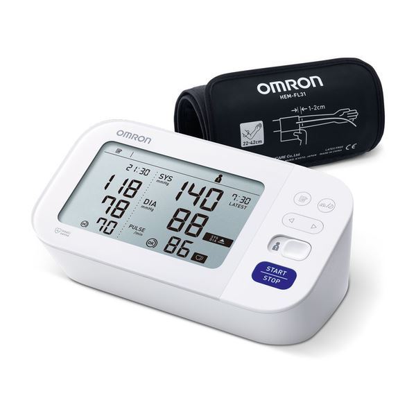 Omron M6 Comfort 22-42cm Upper Arm Blood Pressure Monitor + Dual Memory