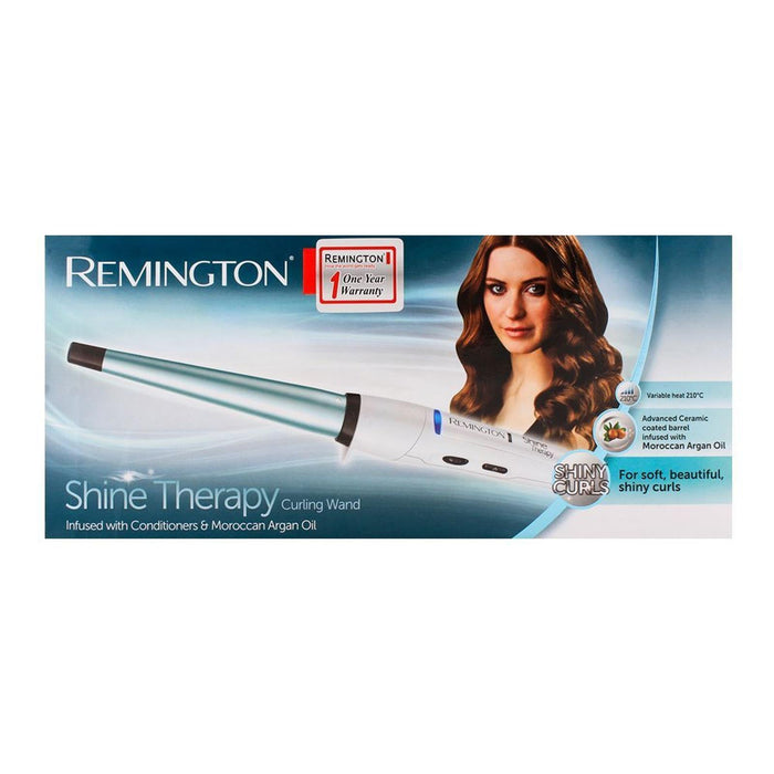 Remington CI53W Curling Wand Tongfor Shiny Hair Soft Curls & Smooth Waves