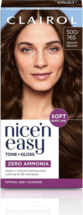 Clairol Nice’n Easy Tone + Gloss 500/765 Medium Brown – Hair Colour & Gloss