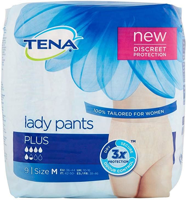 Tena Silhouette Lady Incontinence Pants Plus Medium - Pack of 9