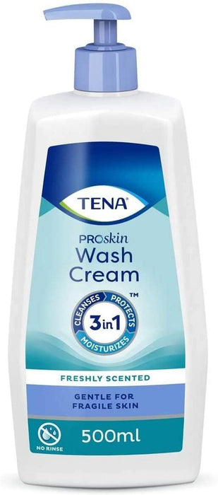 Tena 3in1 Wash Cream Cleansing & Incontinence Care - 500ml