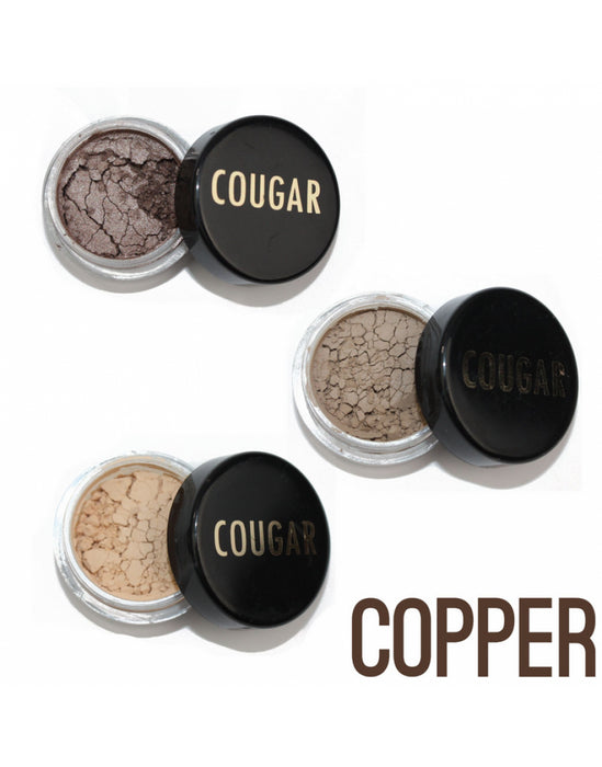 Cougar Eyeshadow & Brush Trio 4 Pc Brow Kit Mineral Makeup **SALE**