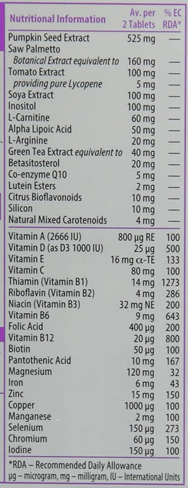 VITABIOTICS WELLMAN PROSTACE - 60 TABLETS 3for2